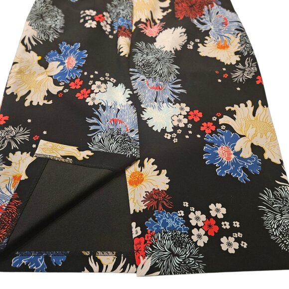 Philosophy Black Floral Pencil Skirt sz8 - Picture 5 of 10